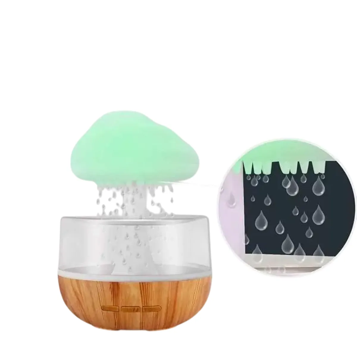 GENERICO - Humidificador Lluvia De Colores Nubes Gotas
