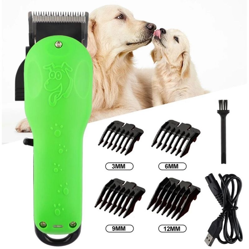 GENERICO - Maquina Afeitar Profesional Cortadora Pelos Mascotas verde