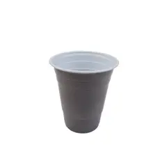 GENERICO - Vaso Plastico Color Gris 500ml 10pcs