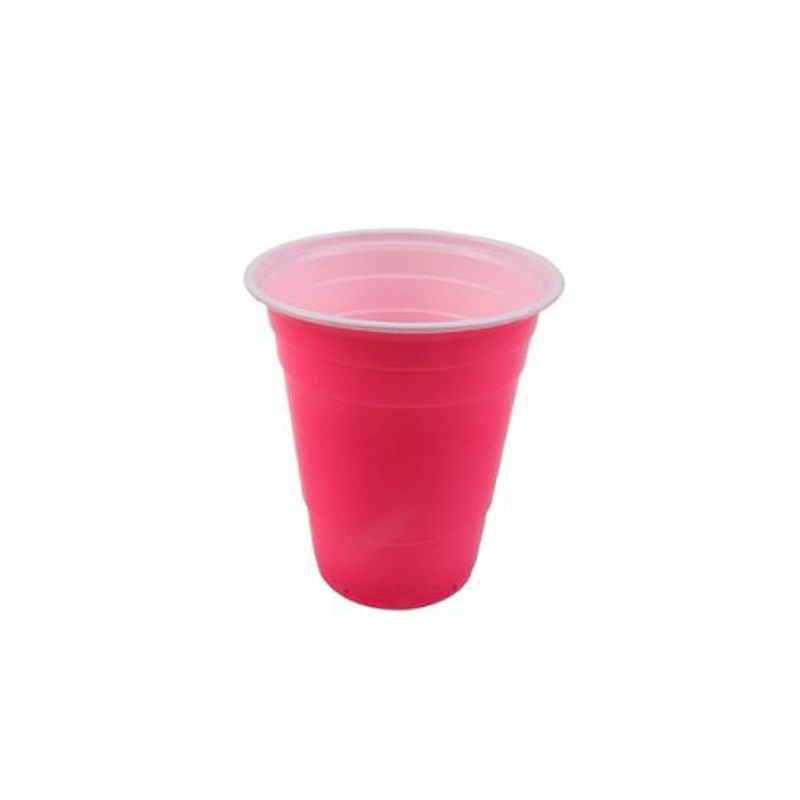 GENERICO - Vaso Plastico Color Fucsia 500ml 20pcs