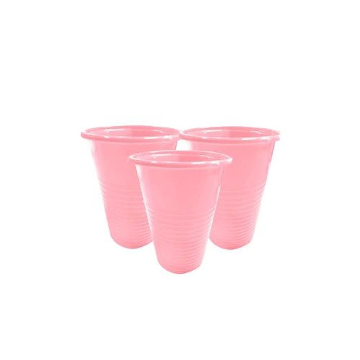 GENERICO - Vasos Plastico Rosa 200ml 25pcs