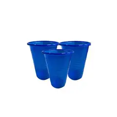 GENERICO - Vasos Plastico Azul 200ml 25pcs