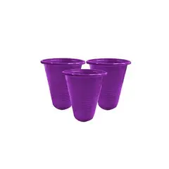 GENERICO - Vasos Plastico Morado 200ml 25pcs