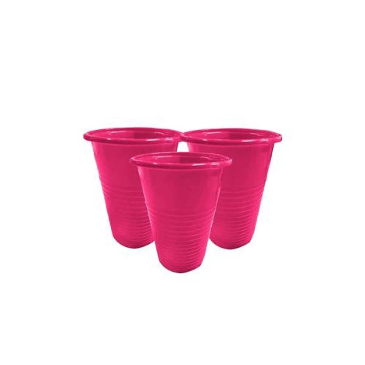GENERICO - Vasos Plastico Fucsia 200ml 25pcs