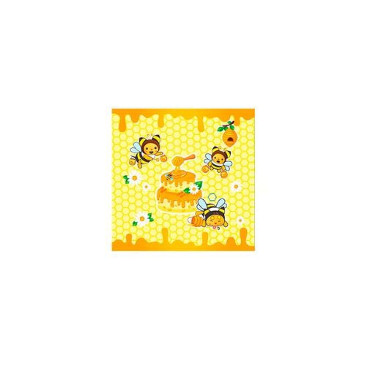 GENERICO - Servilletas De Papel Abejitas16Pcs 33x33 Cm