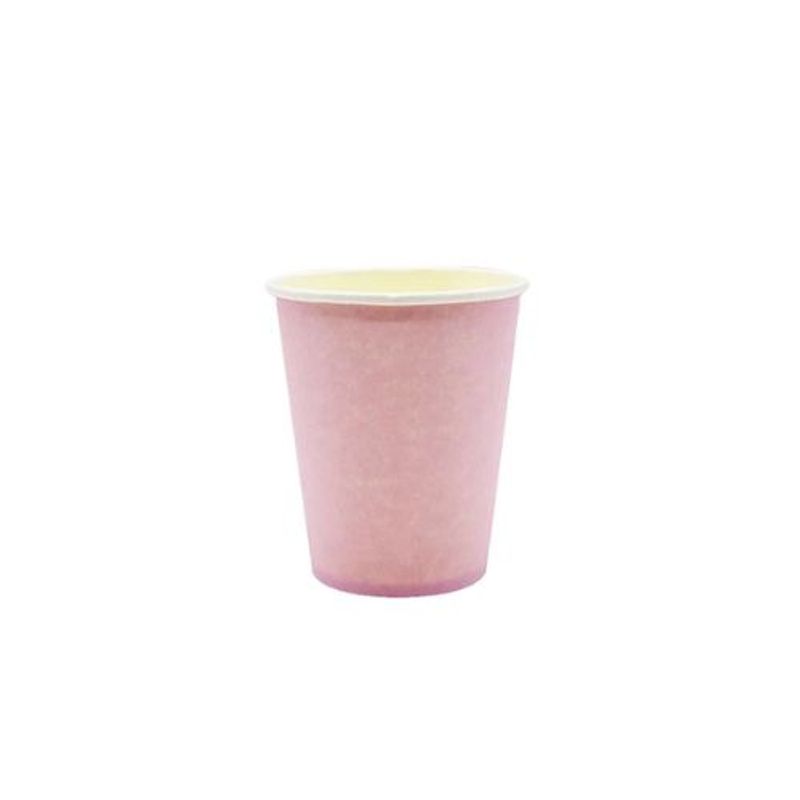 GENERICO - Vasos De Cartón Rosado 6pcs 250cc
