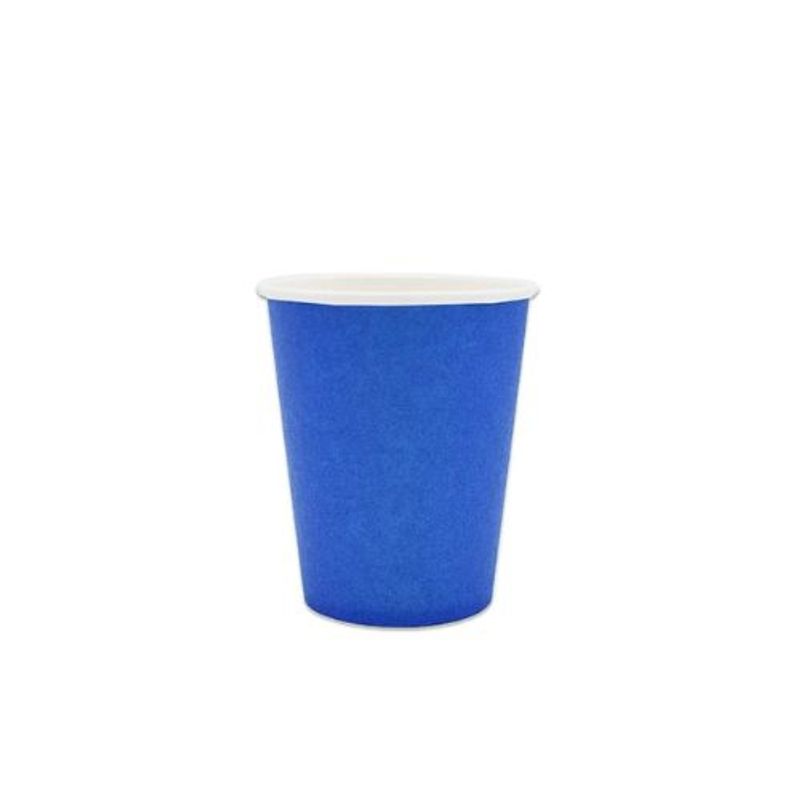 GENERICO - Vasos De Cartón Azul 6pcs 250cc