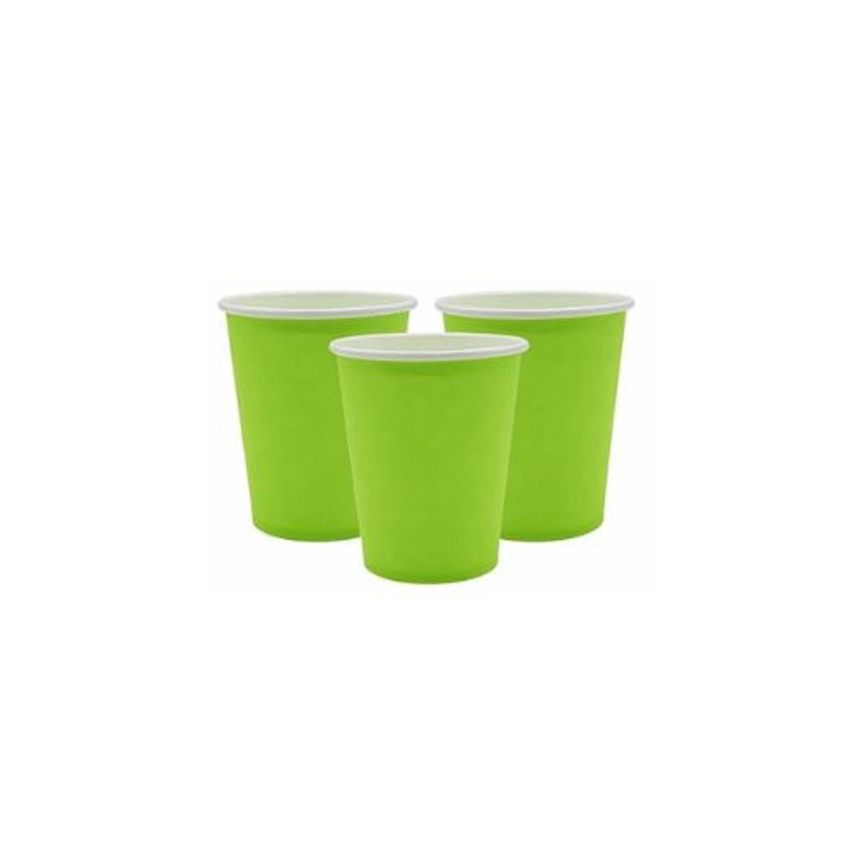 GENERICO - Vasos De Cartón Verde 6pcs 250cc