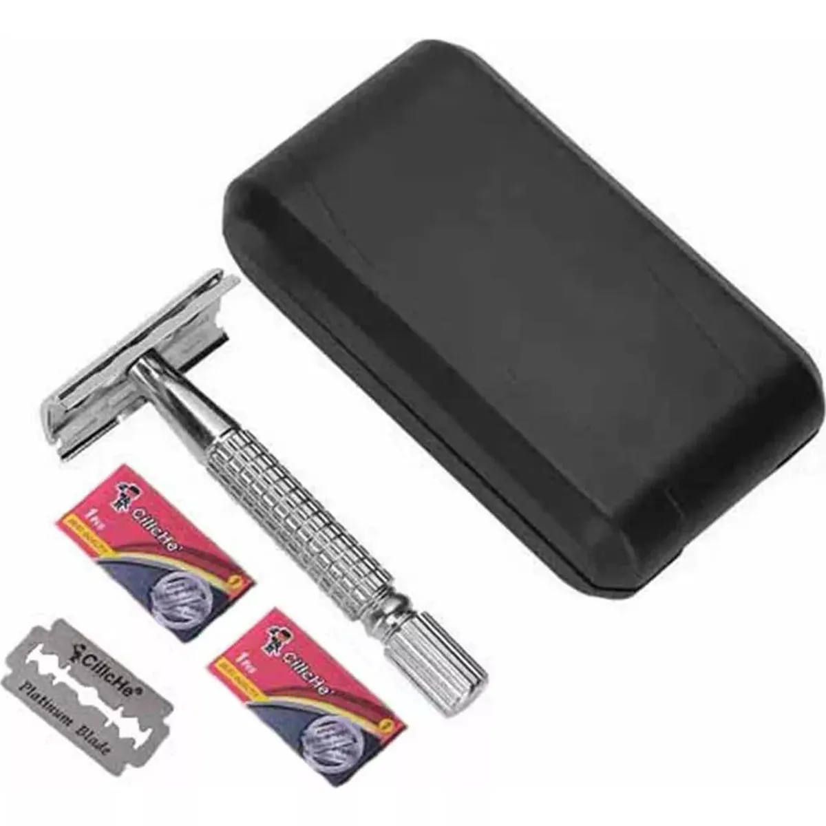 KUANGYE - Maquinilla De Afeitar Acero Inoxidable Doble Filo