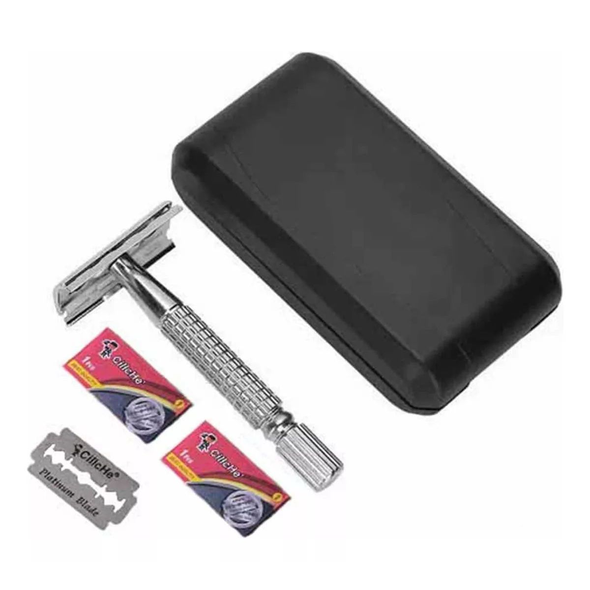 KUANGYE - Maquinilla De Afeitar Acero Inoxidable Doble Filo