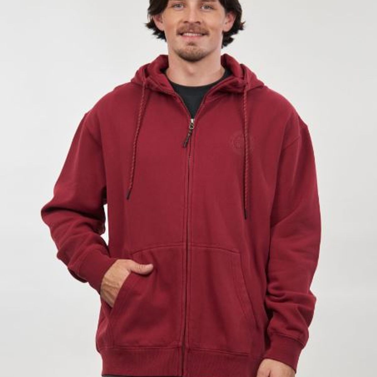 POLEMIC - Poleron pigment dye oversized fit rojo Polemic
