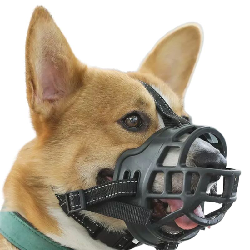 GENERICO - Bozal Para Perros De Goma Resistente Mascotas Perro Talla 4