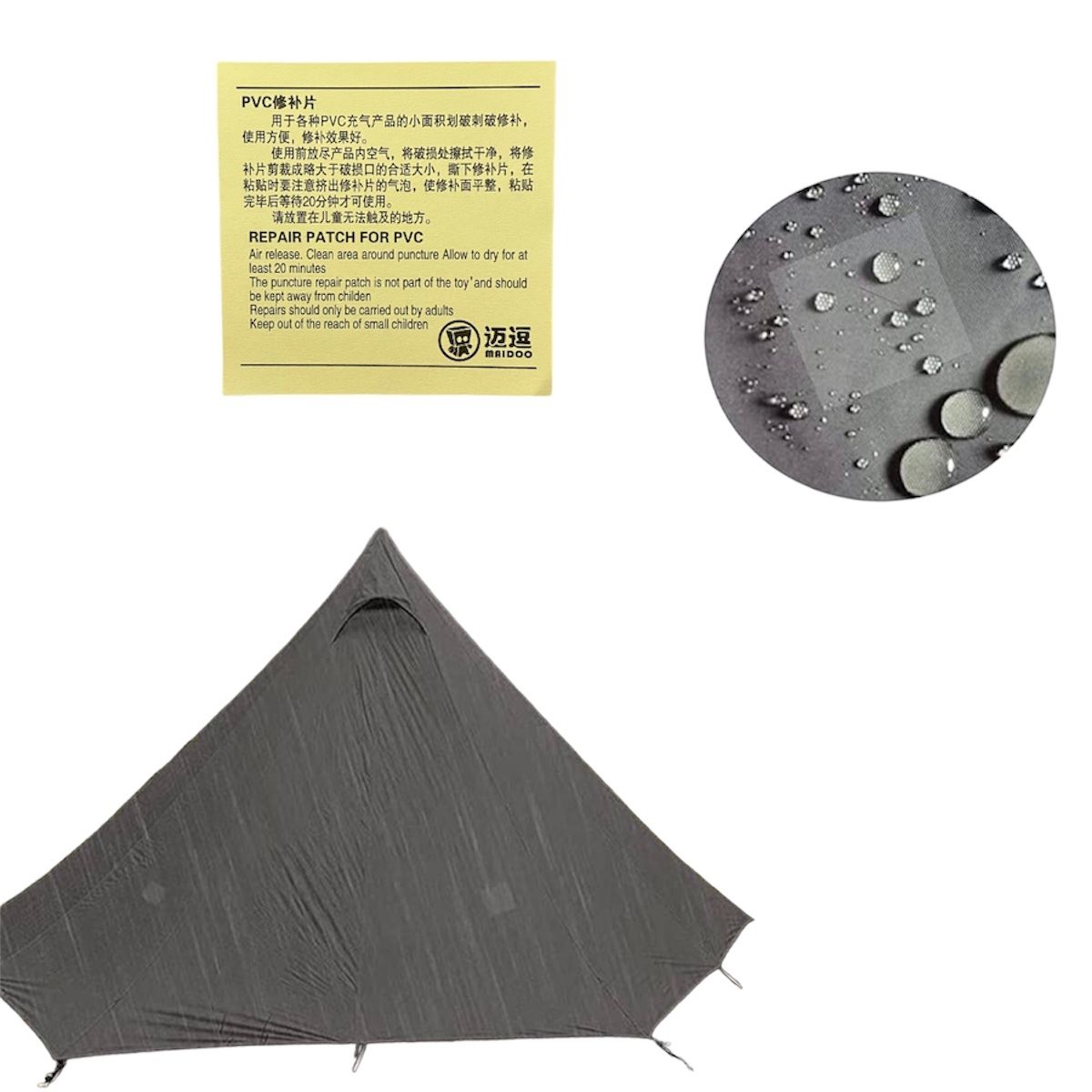 GENERICO - Parche Transparente Para Carpas Tienda De Campaña Y Parkas