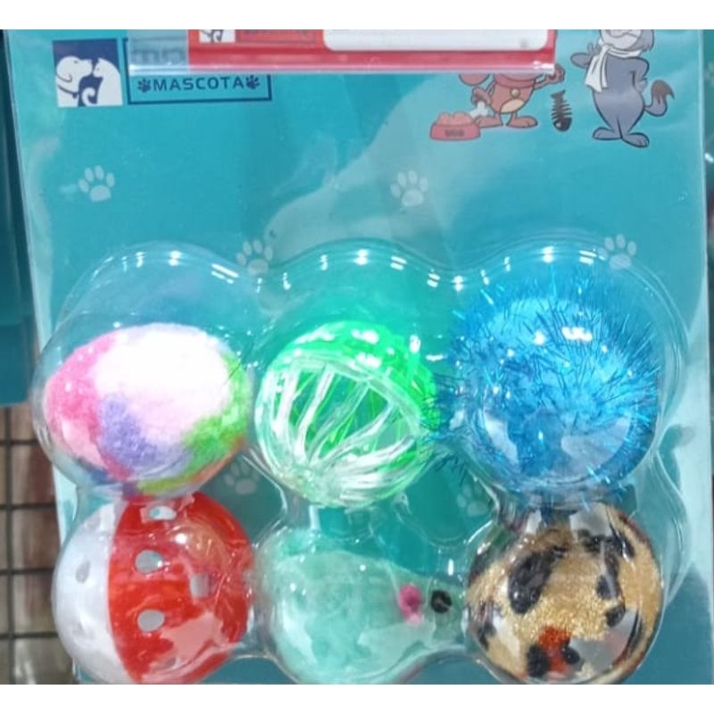 GENERICO - Set 6 Pelotas De Juguete Para Gatos