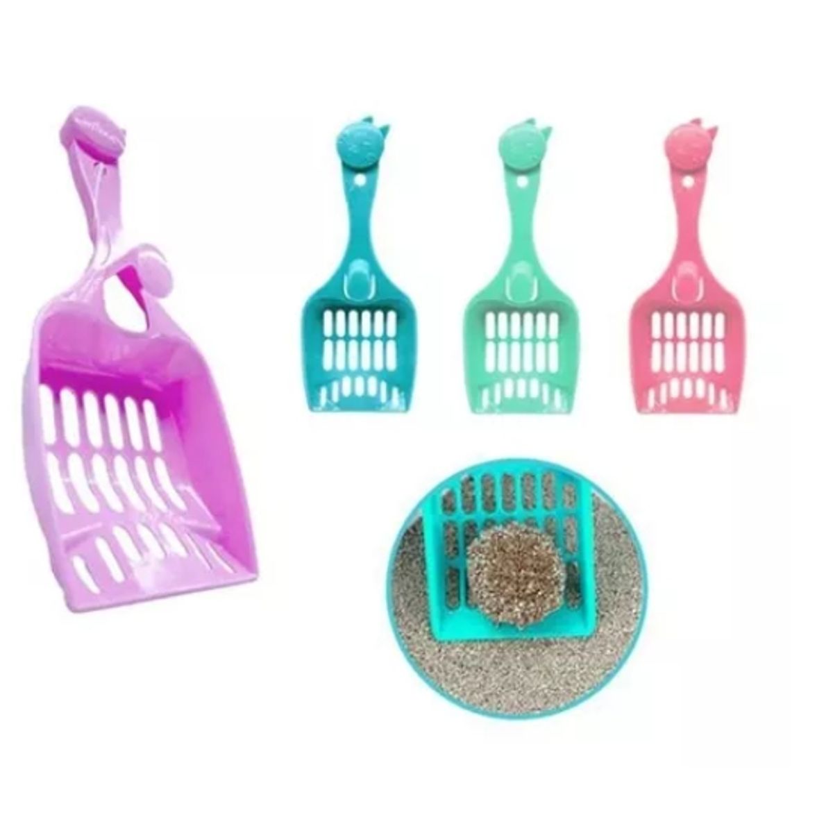 GENERICO - Pala Recogedora Limpieza Mascotas Arena