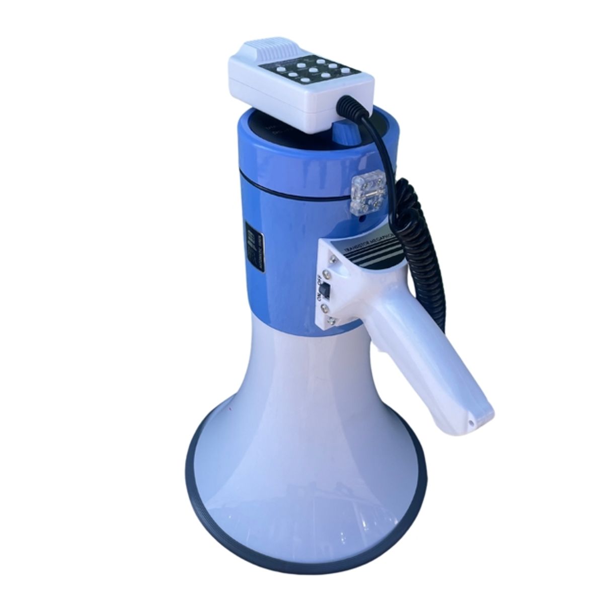 GENERICO - Megafono Portatil 50 Watts Con Sirena Y Bluetooth