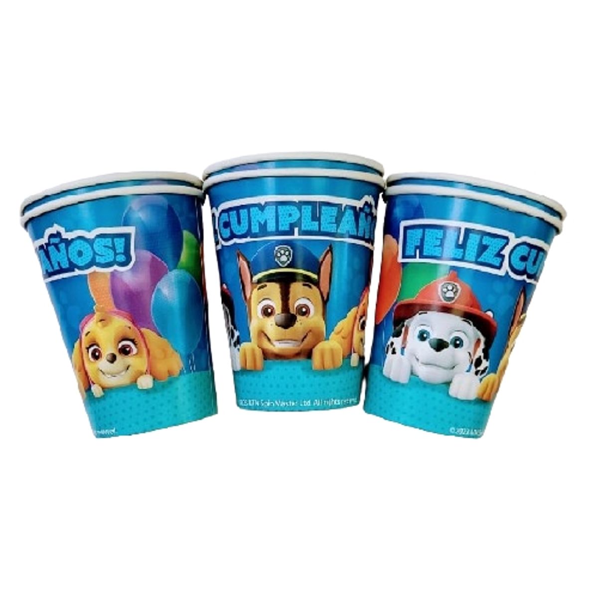 GENERICO - VASOS PAW PATROL 6 UNIDADES