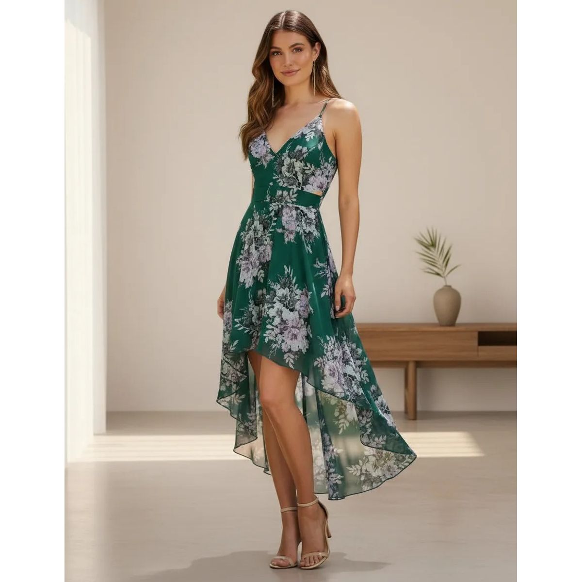 LUNA - Vestido Semi Largo De Fiesta Francheska Mujer