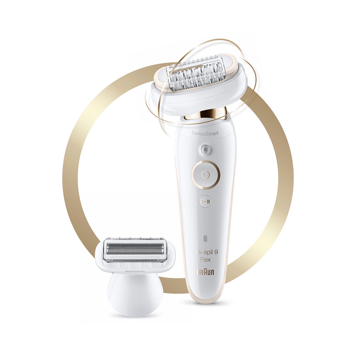 BRAUN - Depiladora Inalámbrica Braun Silk épil 9 Legepil SES9002 3D WHTGOLD