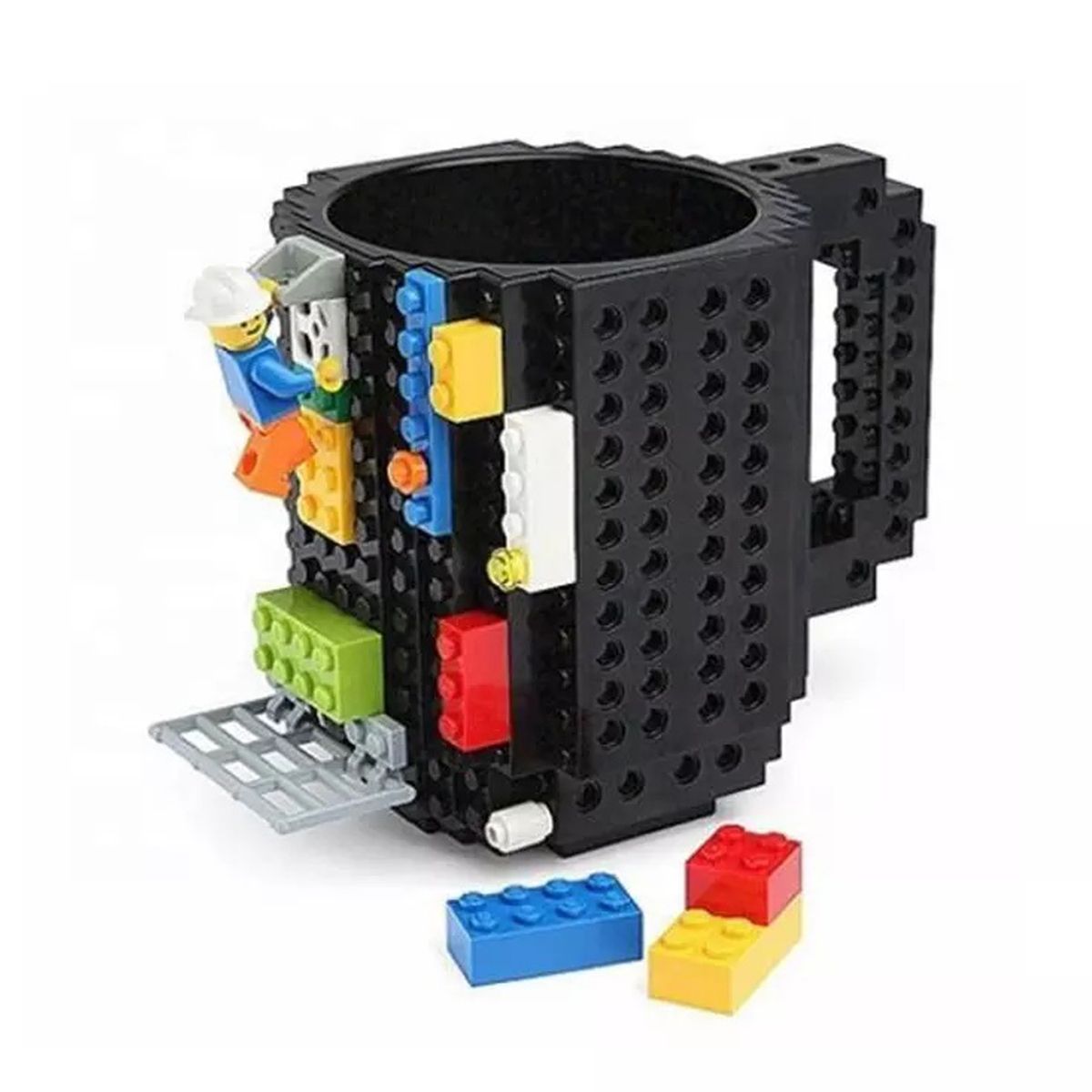 GENERICO - Taza Mug Lego Tazón Mug Con Lego Colores Regalo Cup Negro