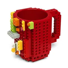 GENERICO - Taza Mug Lego Tazón Mug Con Lego Colores Regalo Cup Rojo