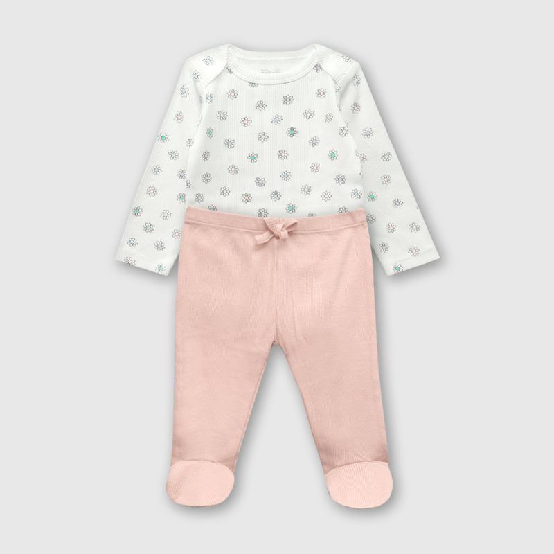 COLLOKY - Conjunto Body/Pantalon Niña Blanco 49646 Colloky_.