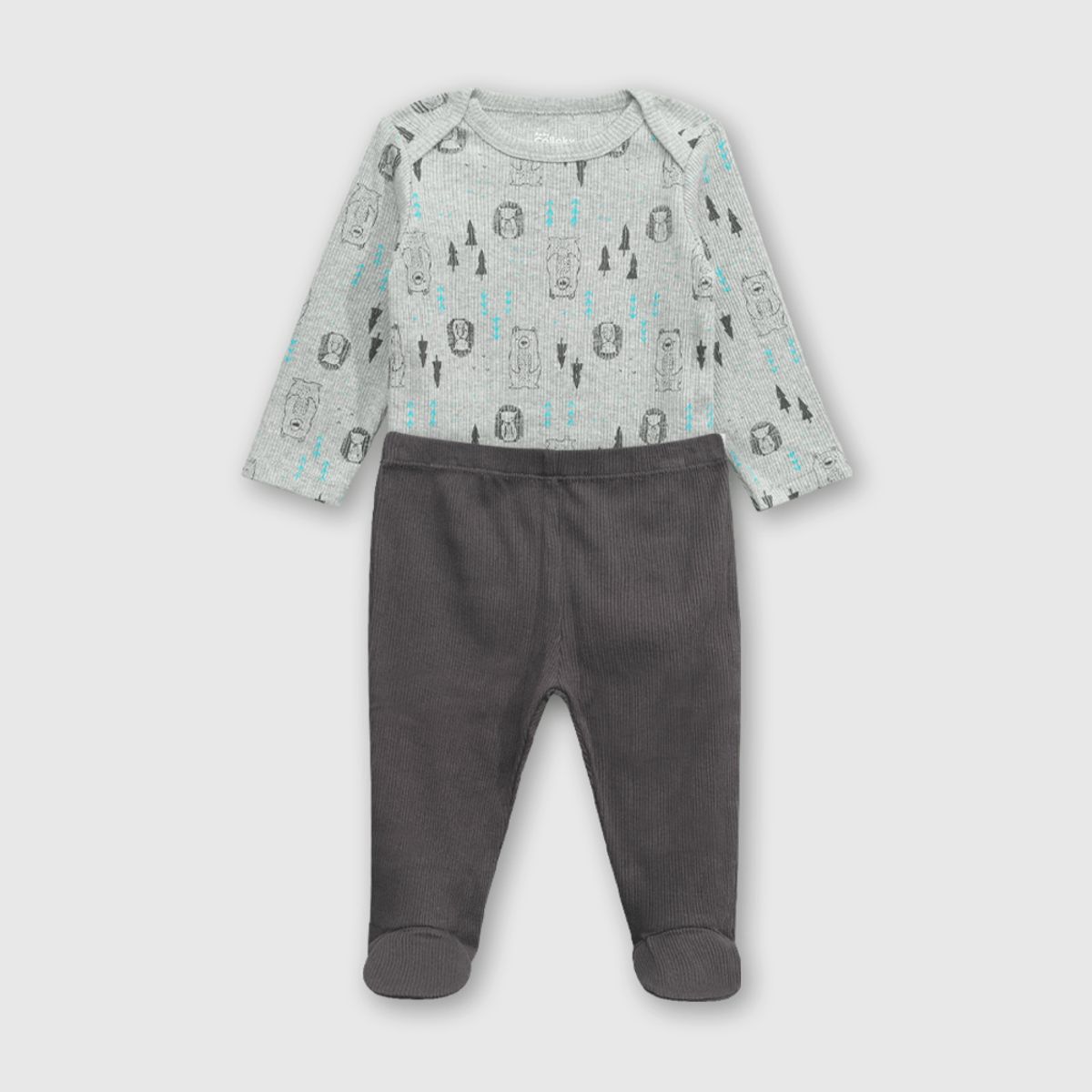 COLLOKY - Conjunto Body/Pantalon Niño Gris 49647 Colloky