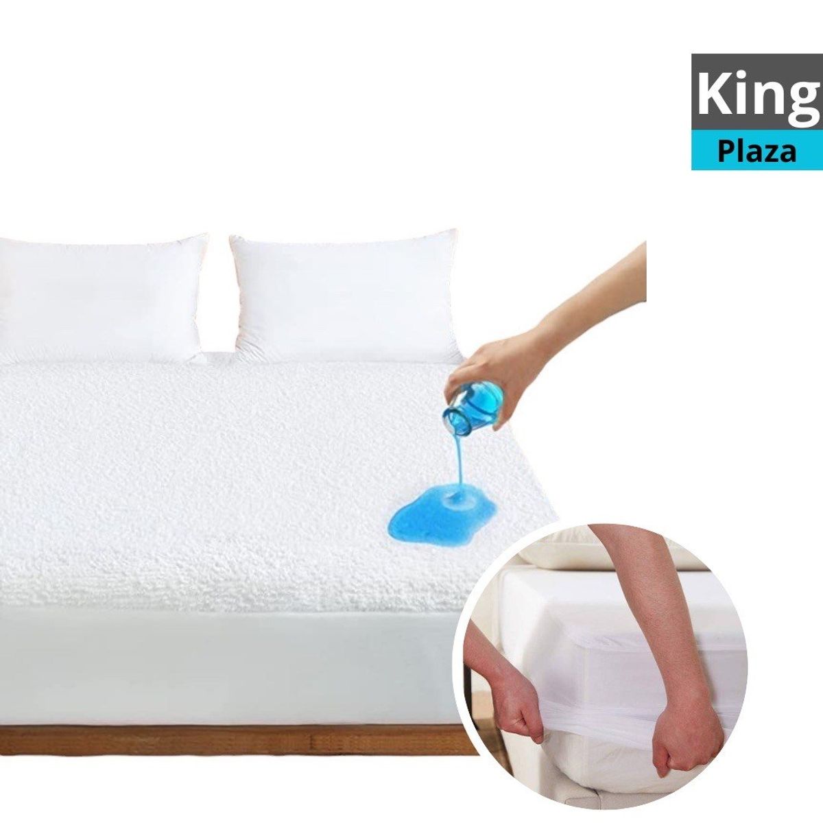 GENERICO - Cubre colchon Impermeable Básico Tamaño King