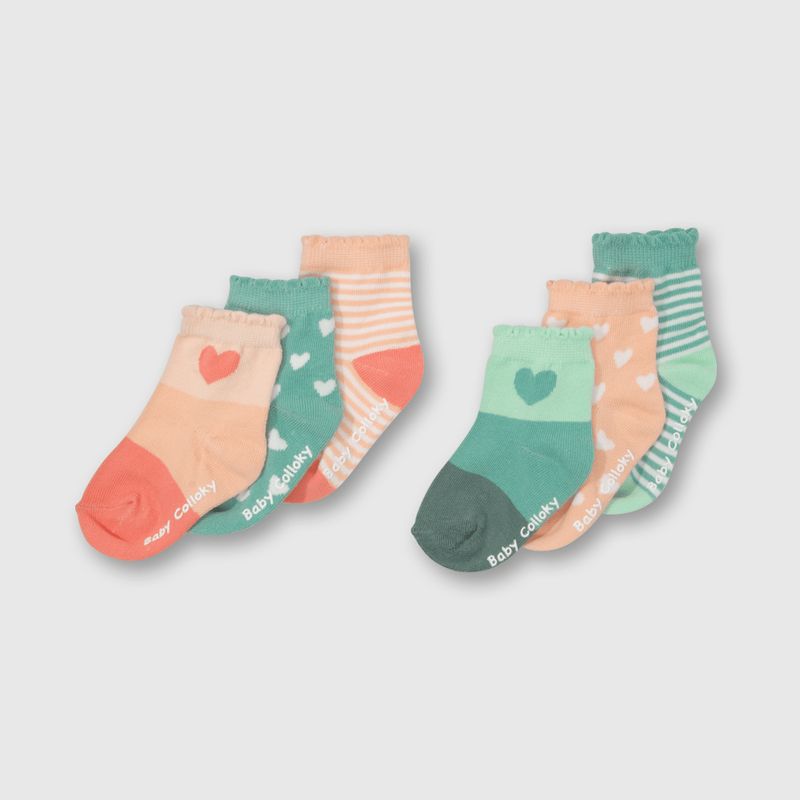 COLLOKY - Calcetin Deportivo Niña Verde 49547 Colloky