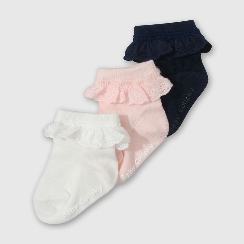 COLLOKY - Calcetin Deportivo Niña Blanco 49545 Colloky