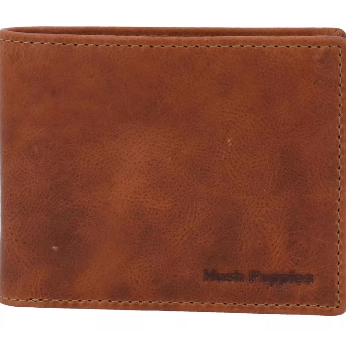 GENERICO - Billetera Cuero Hombre Om Simple Café Hush Puppies