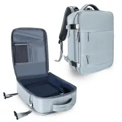VATYERTY - Mochila De Viaje Para Hombre De Mano Gris