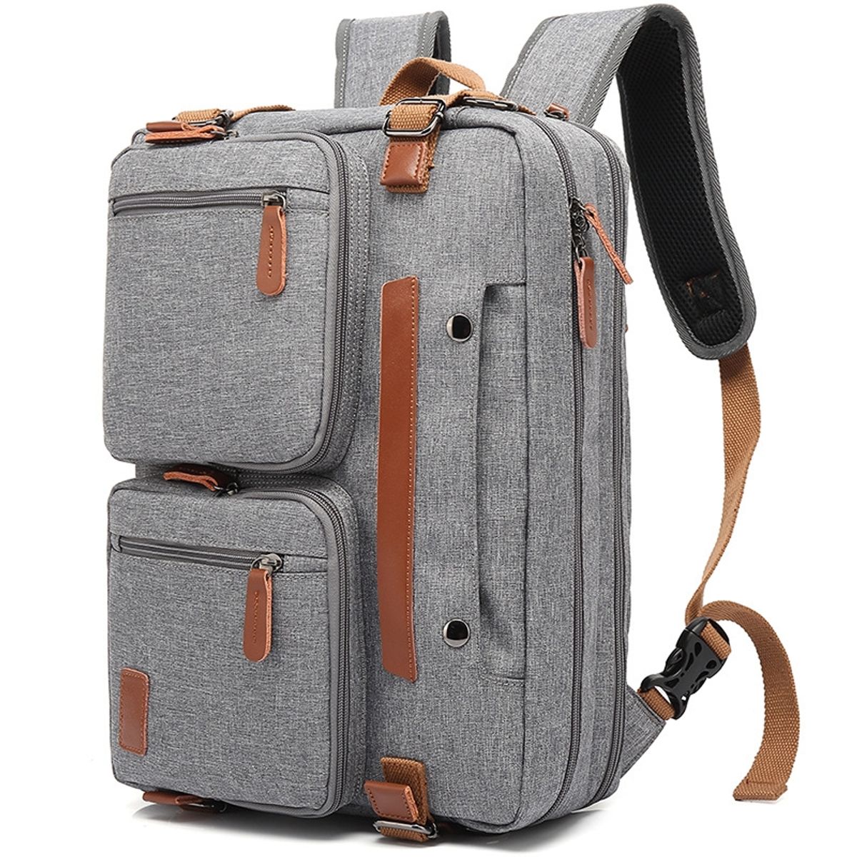 VATYERTY - Mochila para computadora 3 en 1 portátil para hombres Gris