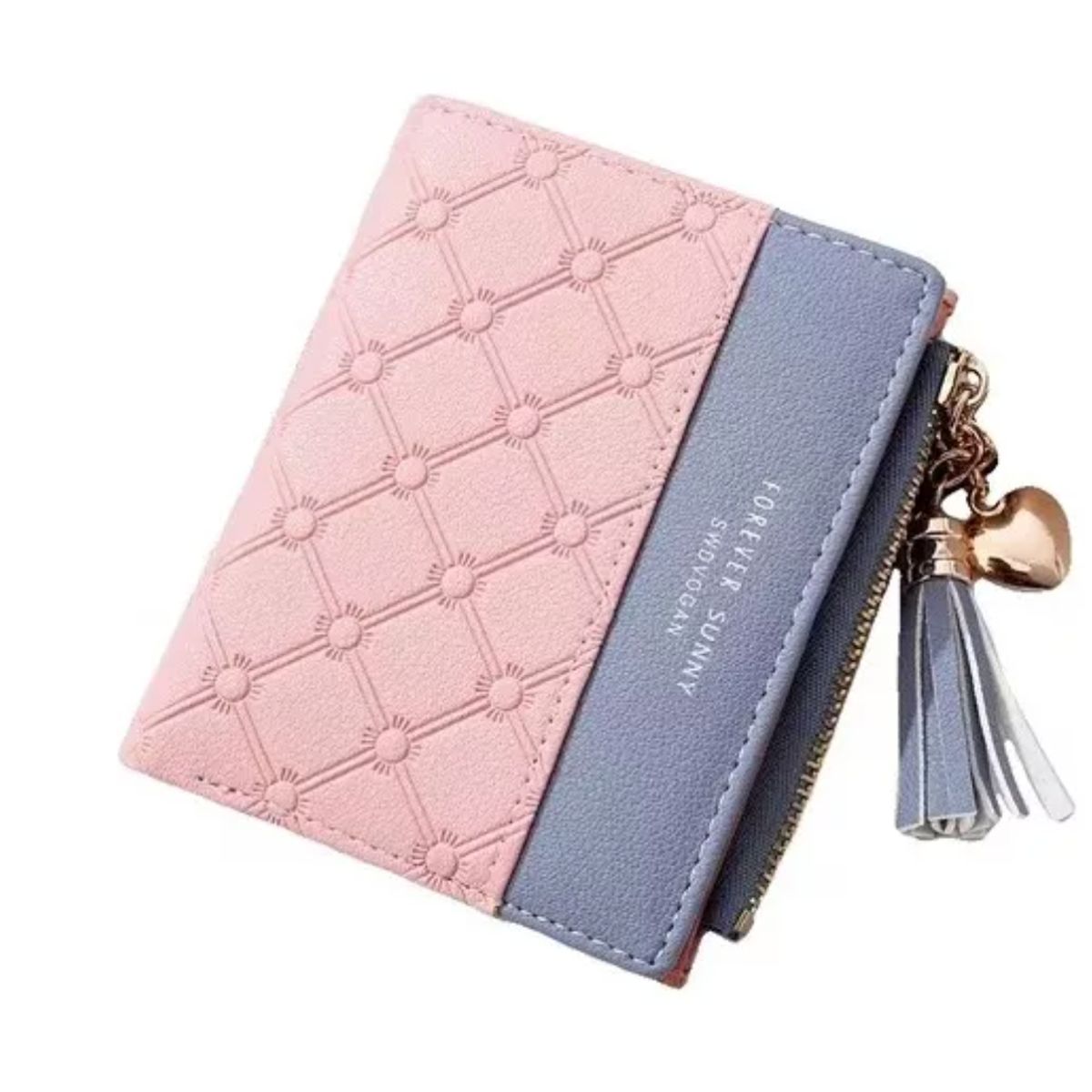 GENERICO - Billetera Tarjetero Monedero Elegante De Mujer Eco Cuero