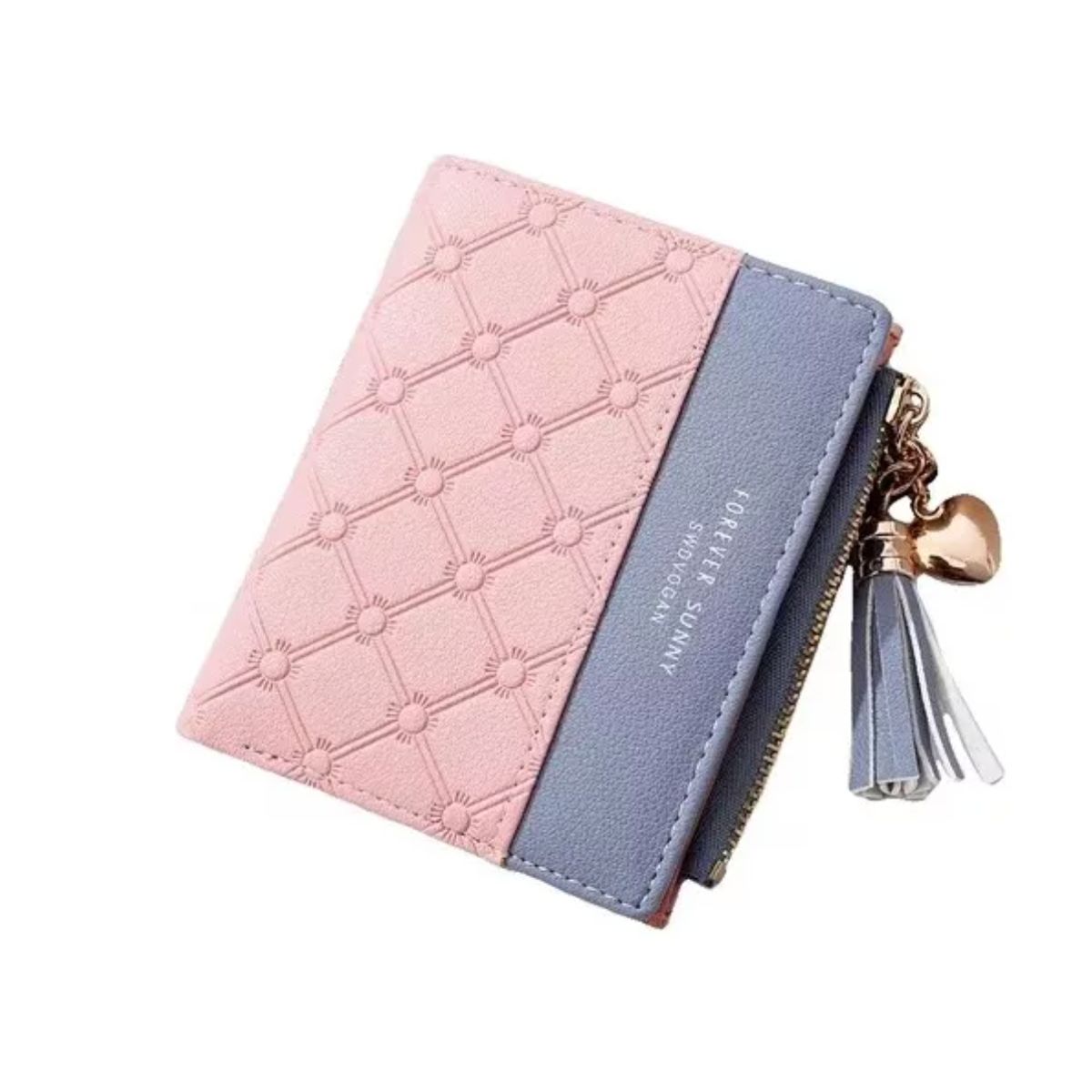 GENERICO - Billetera Tarjetero Monedero Elegante De Mujer Eco Cuero