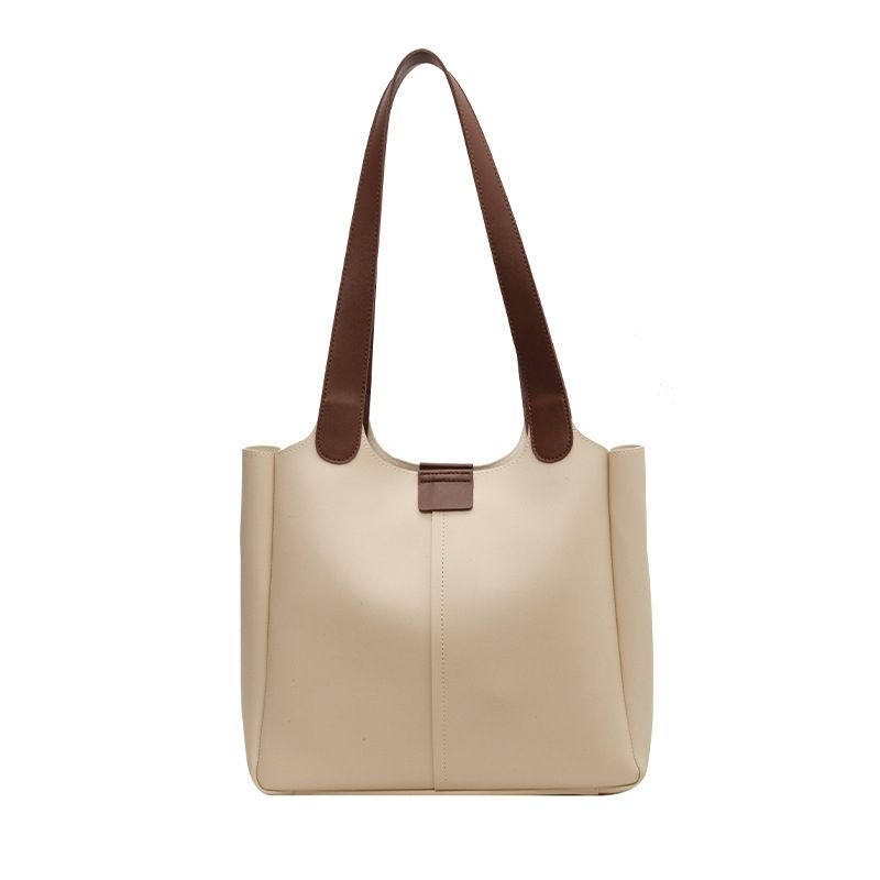 VATYERTY - Bolsa De Moda Con Textura De Cuero Blanco