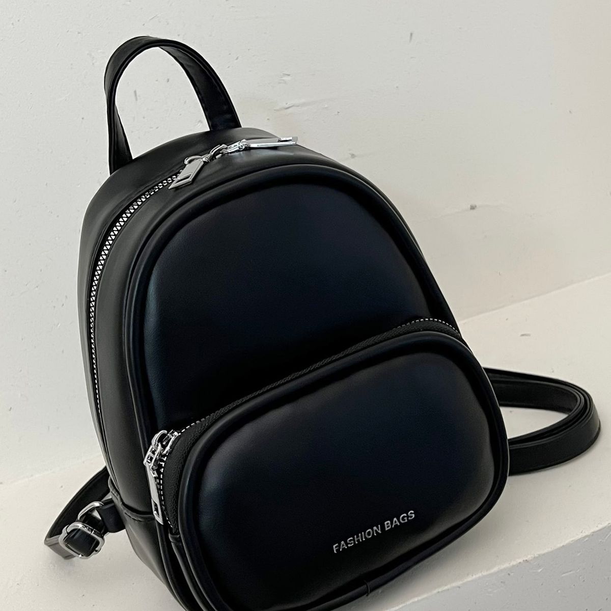 VATYERTY - Mini Mochila Clásica Con Letras negro