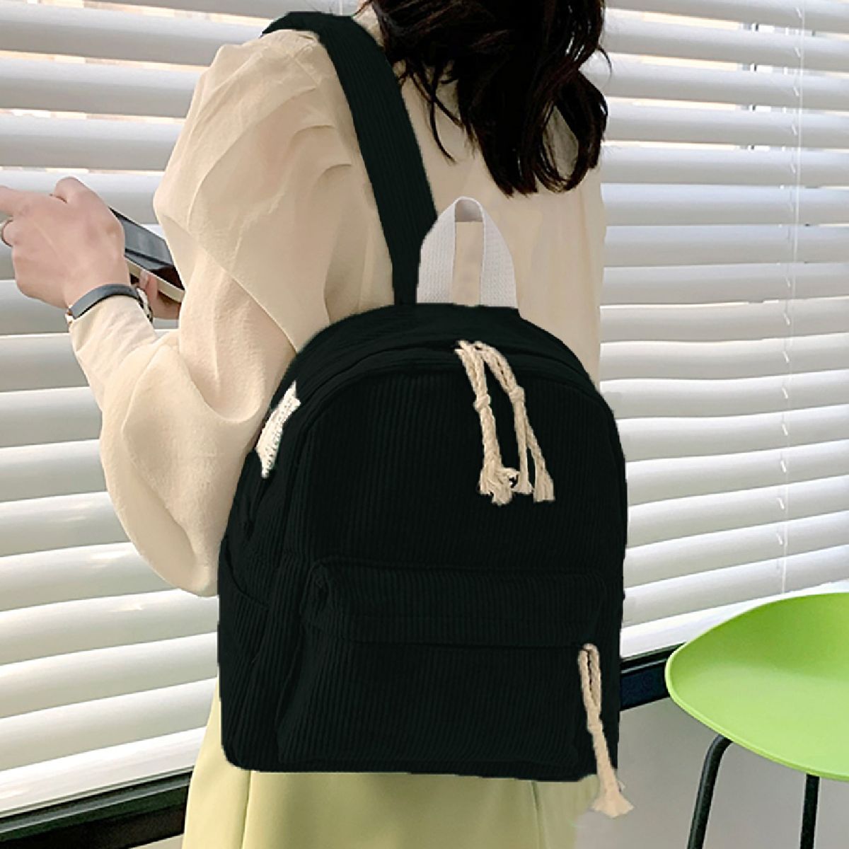 VATYERTY - Mochila Sencilla Negra