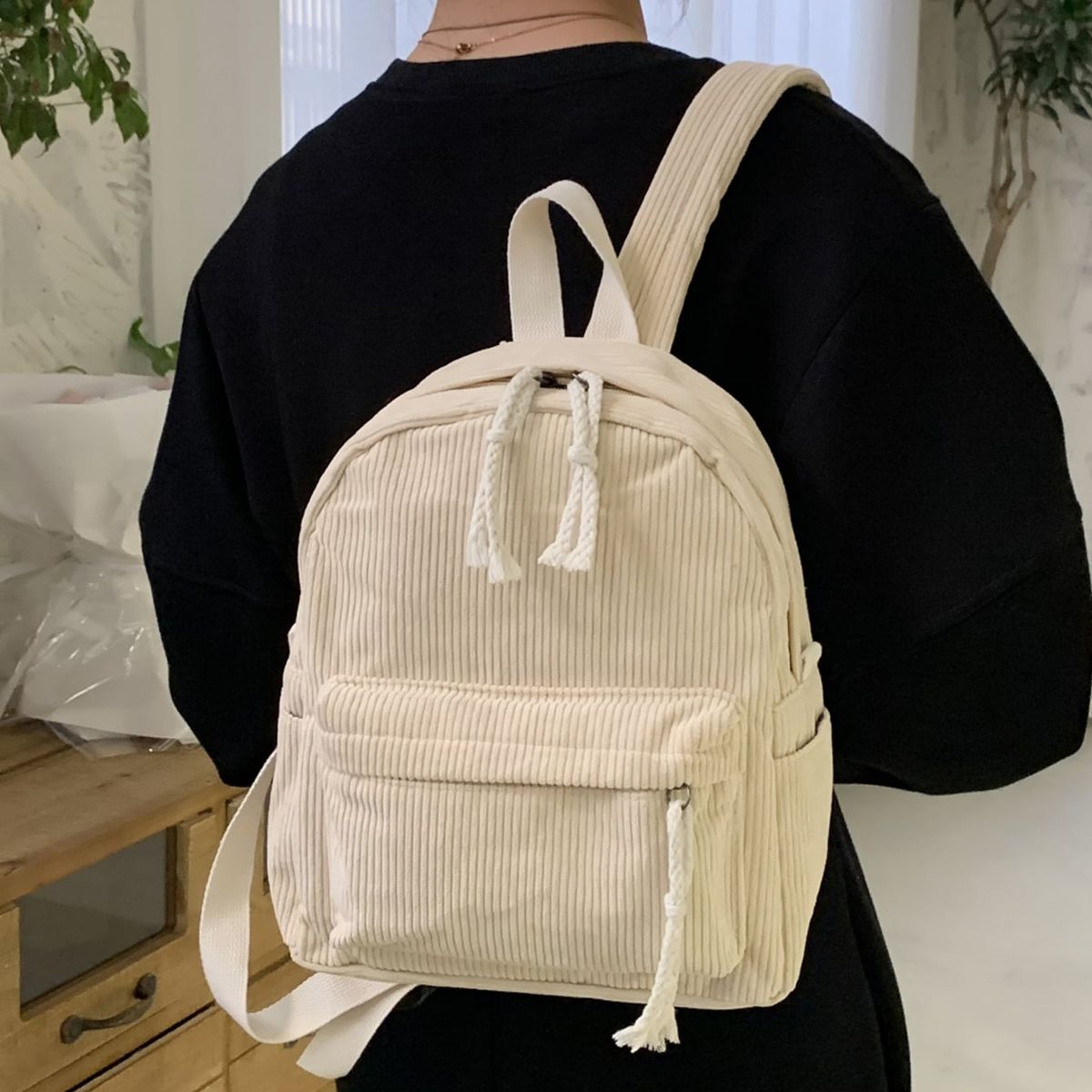 VATYERTY - Mochila Sencilla Blanca