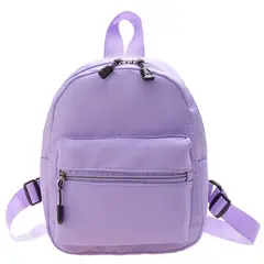 VATYERTY - Mini Mochila Sólida De Nylon Morada