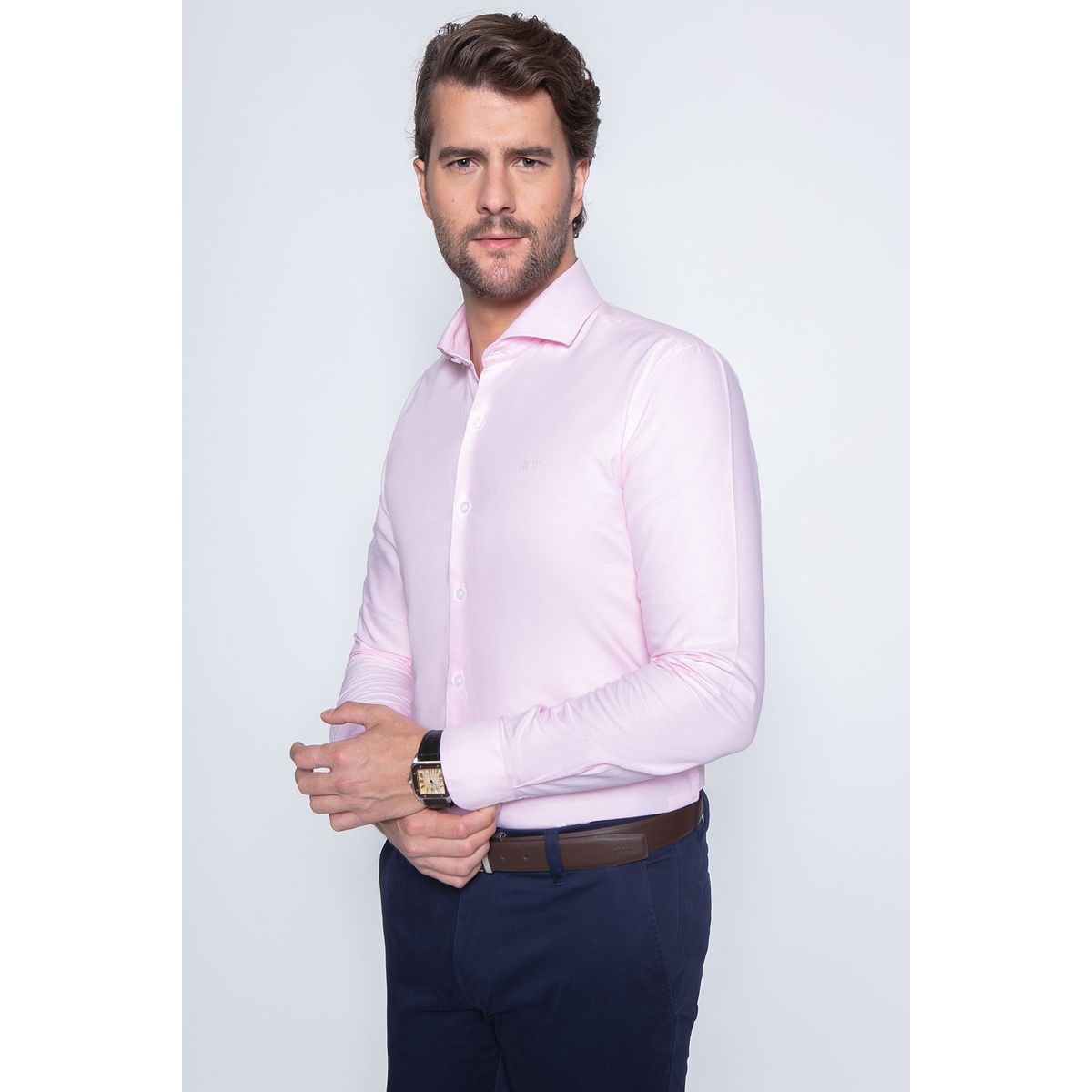 NEW MAN - Camisa Isoter Rosado New Man