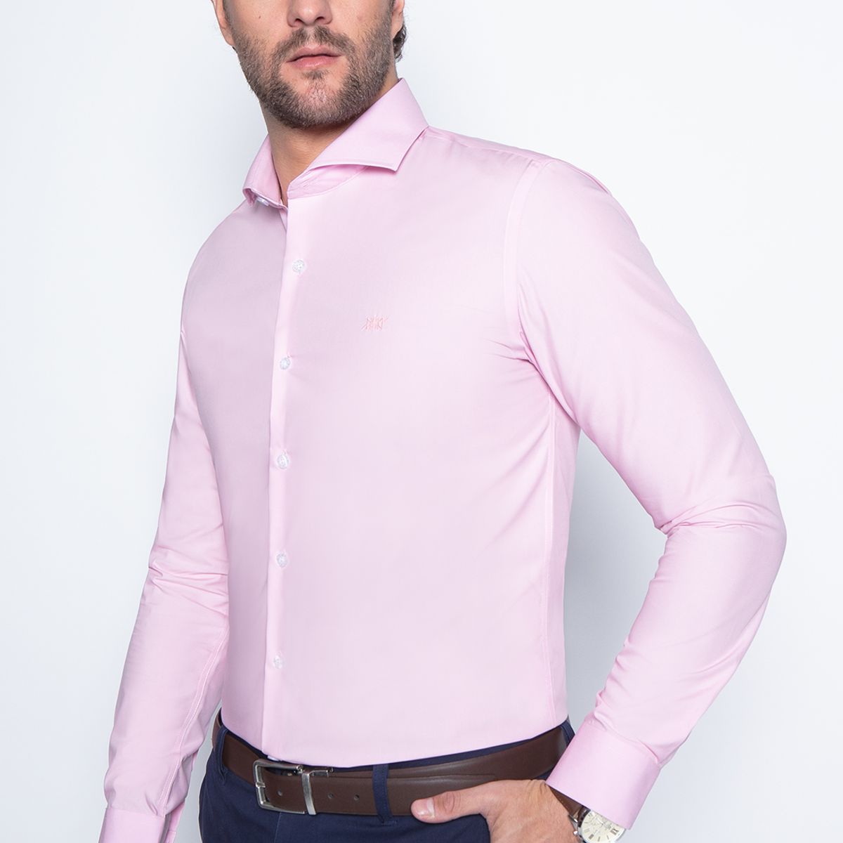 NEW MAN - Camisa London Rosado New Man