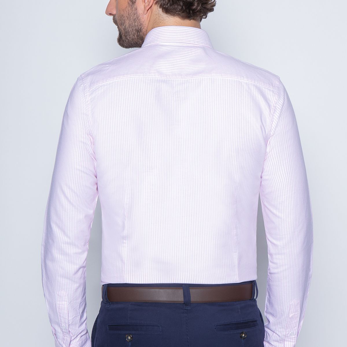 NEW MAN - Camisa Norwich Rosado New Man