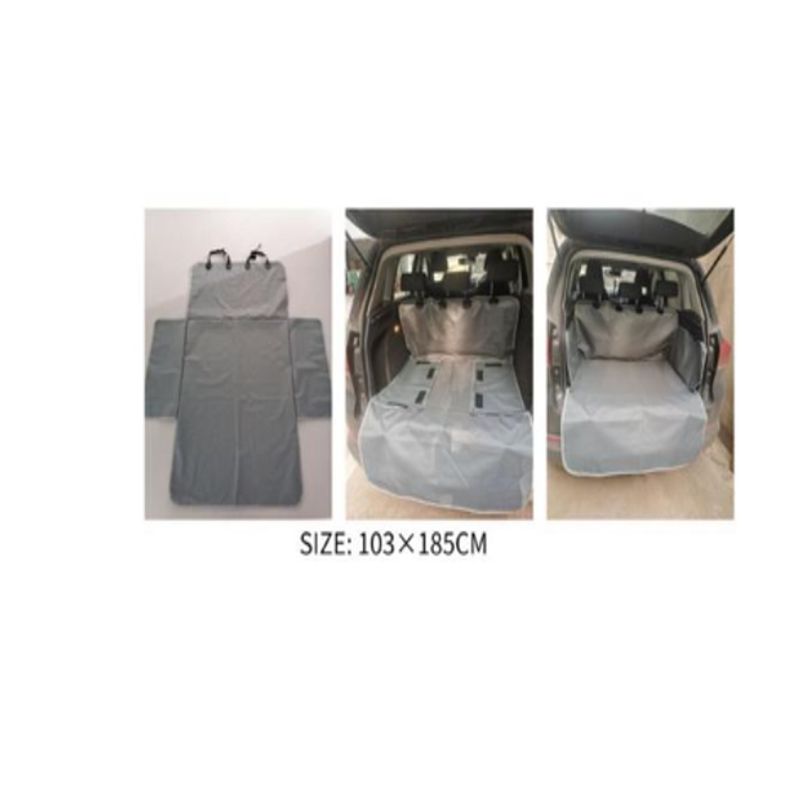 GENERICO - Barrera De Auto Para Mascotas Paseo Gris 103x185cm