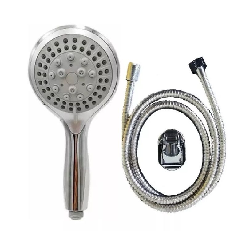 TAUMM - Kit Manguera Flexible Y Ducha Challa 1.85 Metros + Soporte