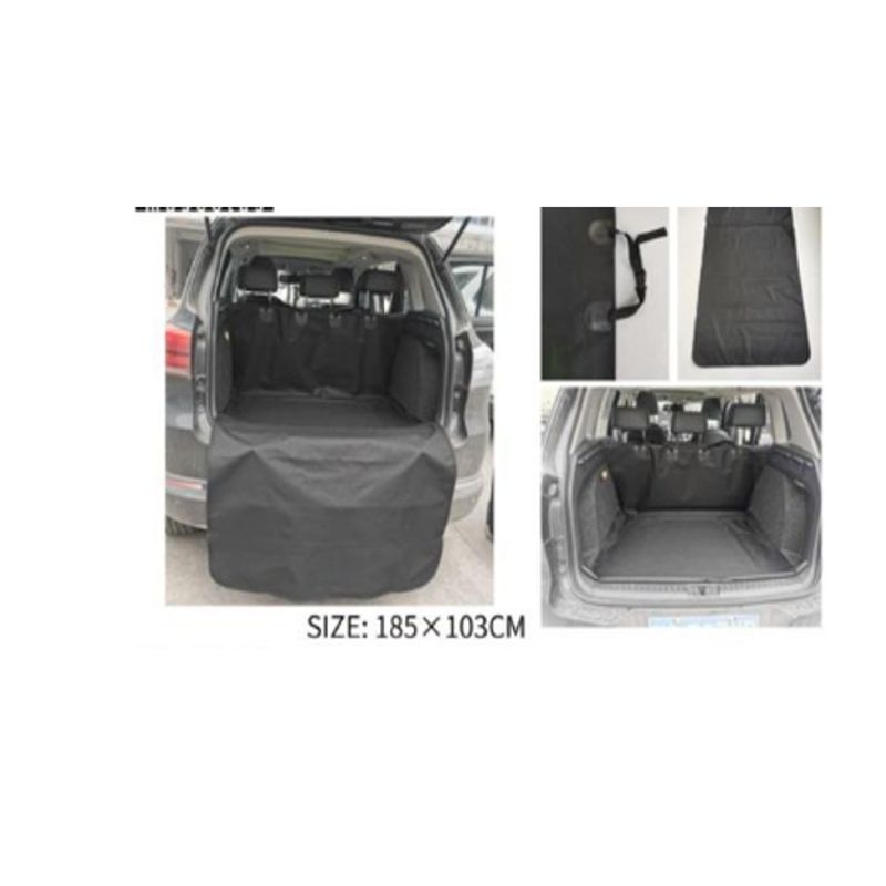 GENERICO - Barrera De Auto Para Mascotas Paseo Negro 185x103cm