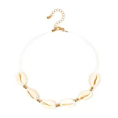 VATYERTY - Collar con concha y estrella de mar beige