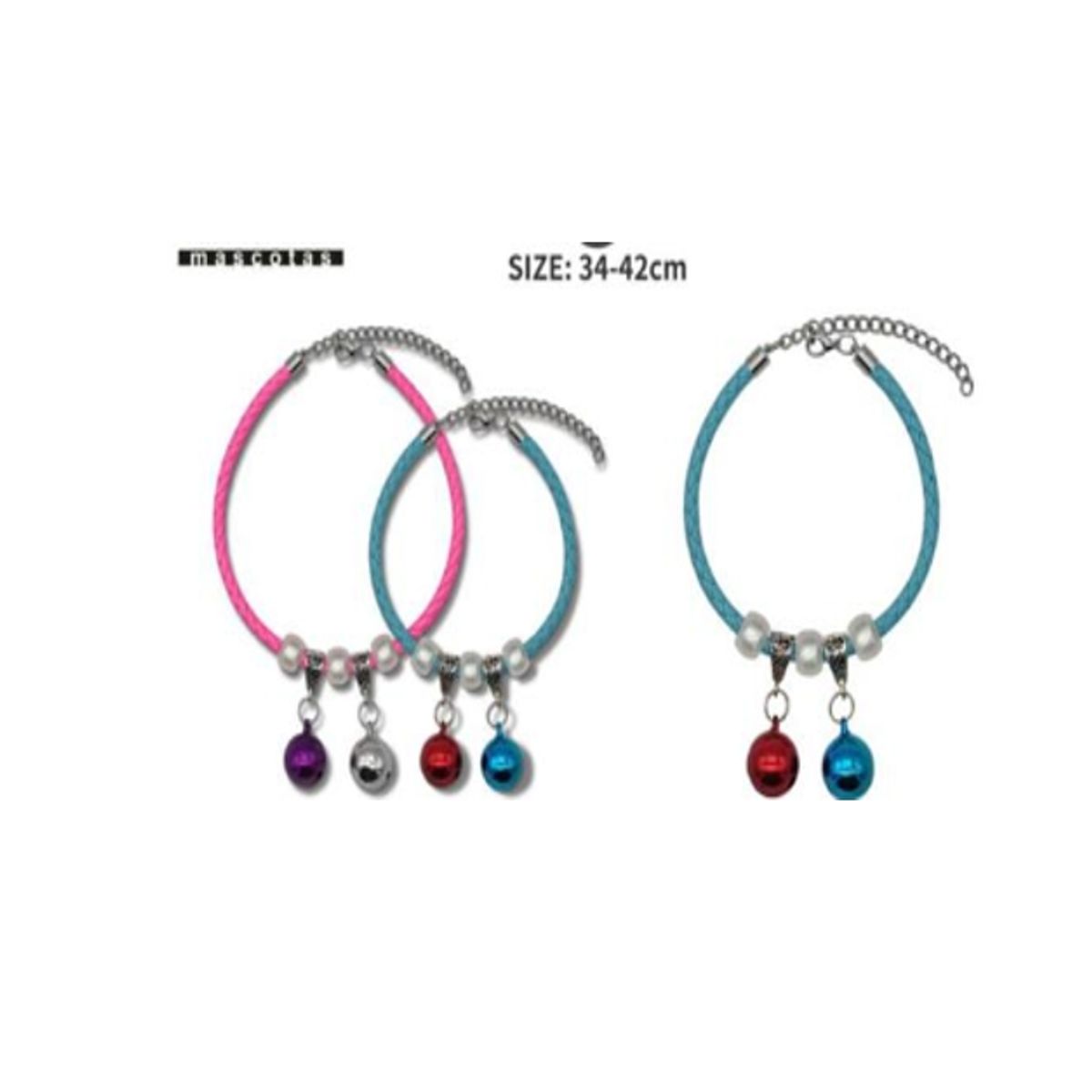 GENERICO - Collar Para Gato Talla M 34-42cm Color Azul