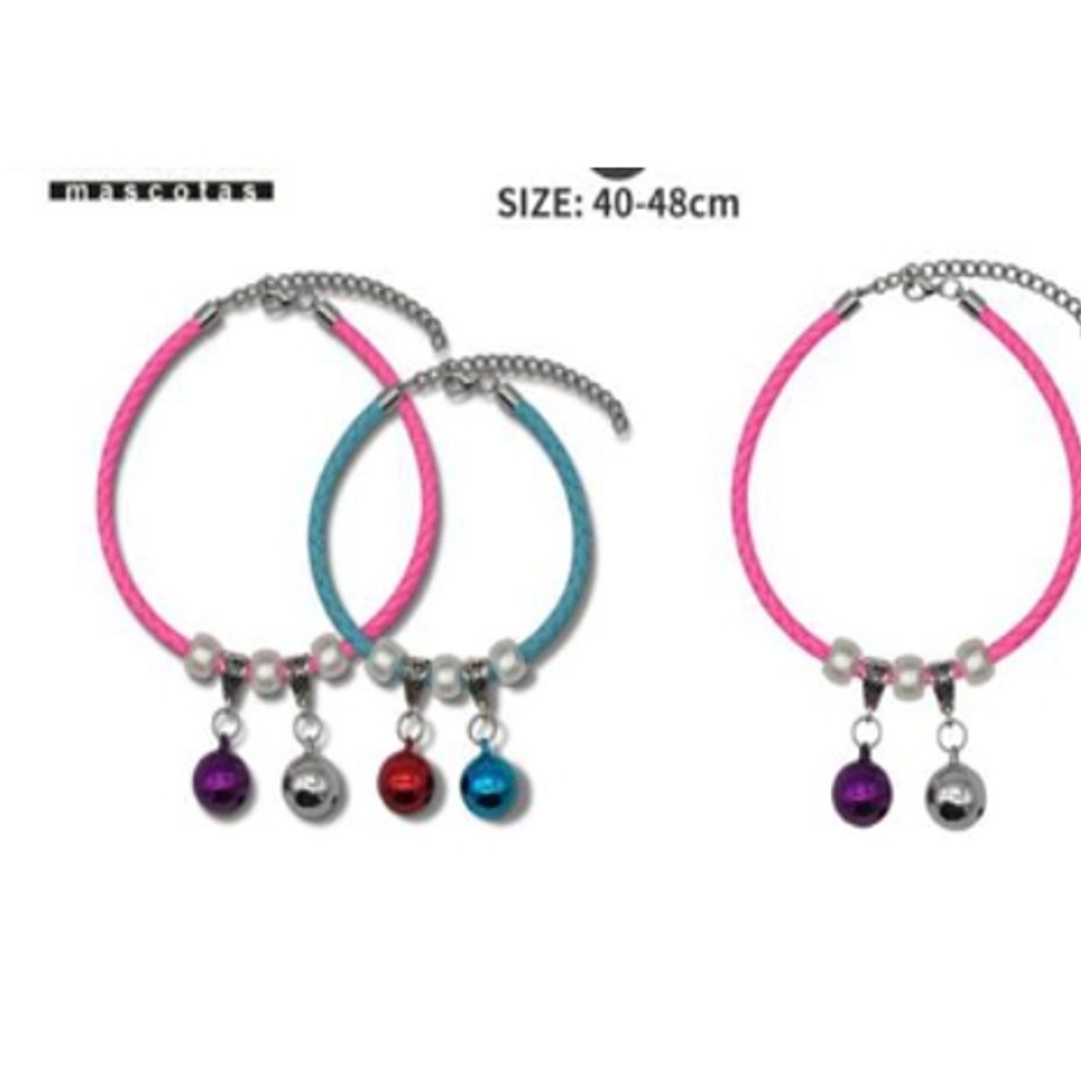 GENERICO - Collar Para Gato Talla L 40-48cm Color Rosa