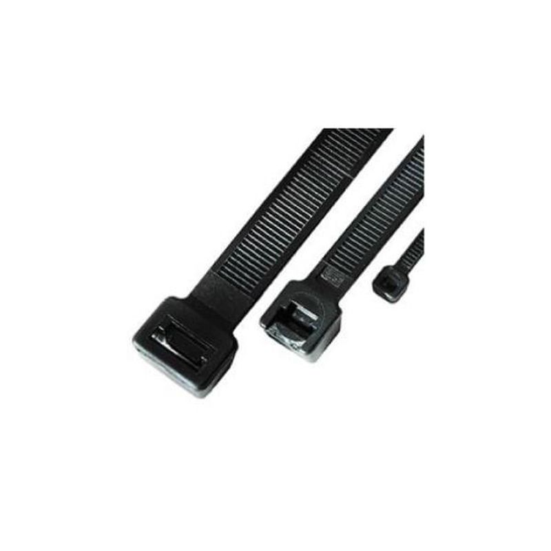 GENERICO - AMARRA CABLE NEGRA 150x25MM X BOLSA 100 UNIDADES FNX